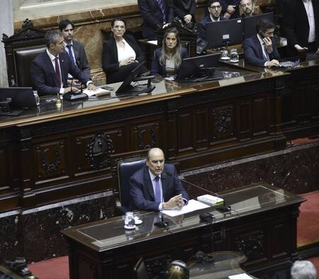 Informe de gestión de Guillermo Francos en Diputados. Foto: NA.
