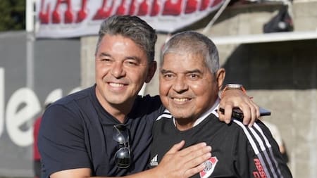 Marcelo Gallardo y su padre, Máximo.