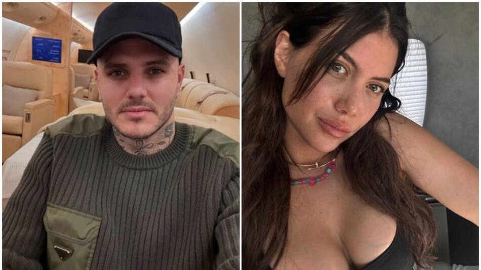 Mauro Icardi y Wanda Nara. Fotos: Instagram.