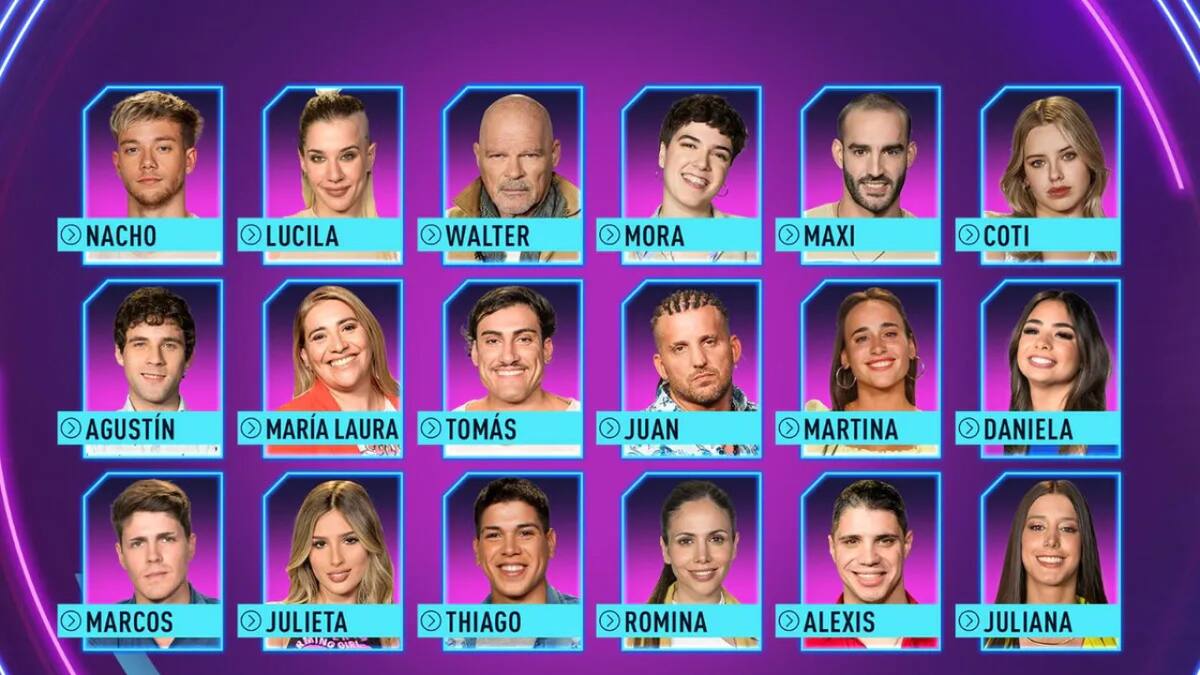 Participantes de Gran Hermano 2022. Foto: NA