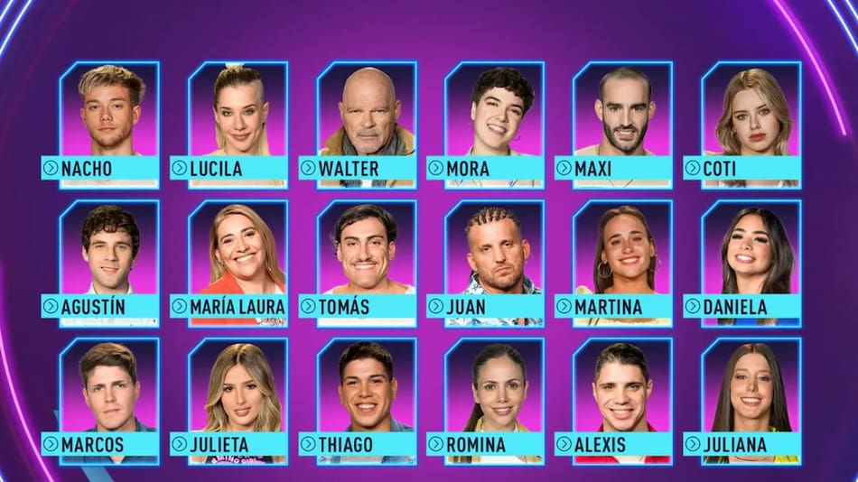 Participantes de Gran Hermano 2022. Foto: NA