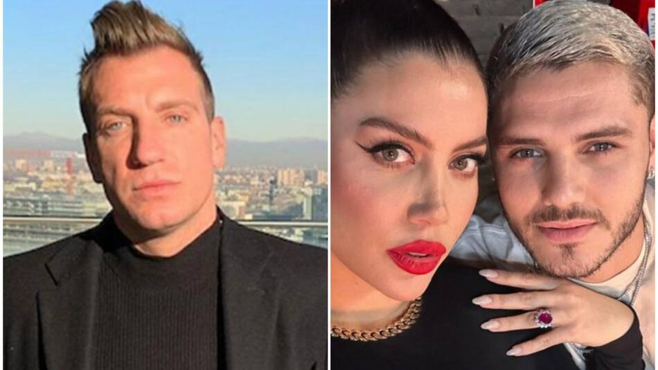 Maxi López, Wanda Nara y Mauro Icardi. Fotos: Instagram.