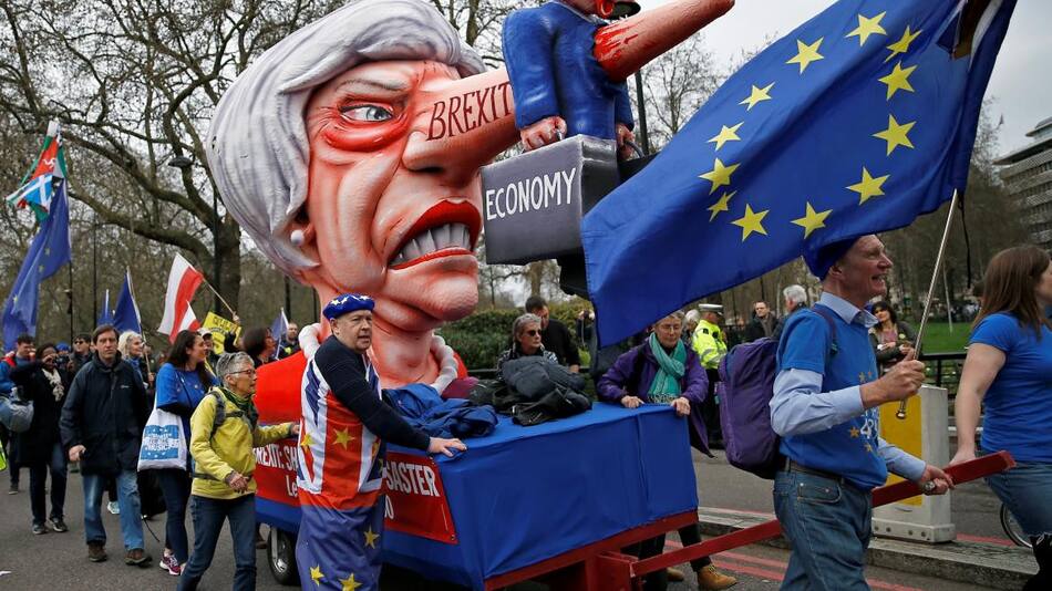 Brexit, protestas Reino Unido, Reuters