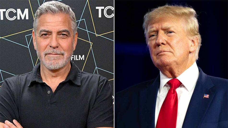 George Clooney y Donald Trump.