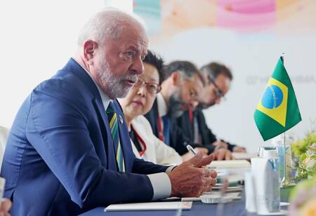 Lula da Silva en el G7. Foto: EFE.
