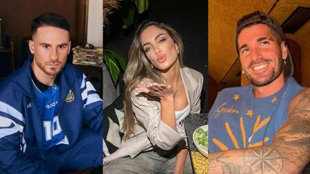 Alexis Mac Allister, Rocío Robles, Rodrigo De Paul. Foto Instagram.