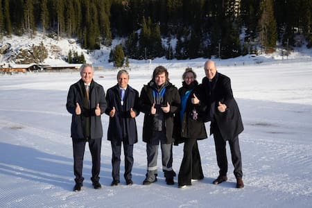 Javier MIlei en Suiza