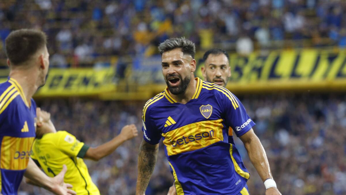 Milton Giménez, Boca vs Defensa y Justicia. Foto: NA/Damián Dopacio