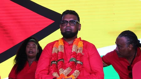 El presidente de Guyana, Irfaan Ali.