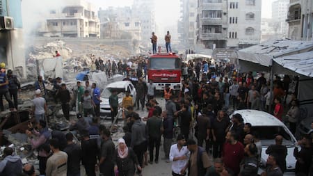 Destrucción en la Franja de Gaza por ataques de Israel. Foto: Reuters