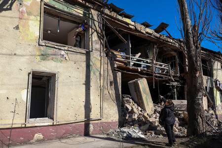 Ataque de drones rusos en Odesa. Foto: Reuters/Nina Liashonok.