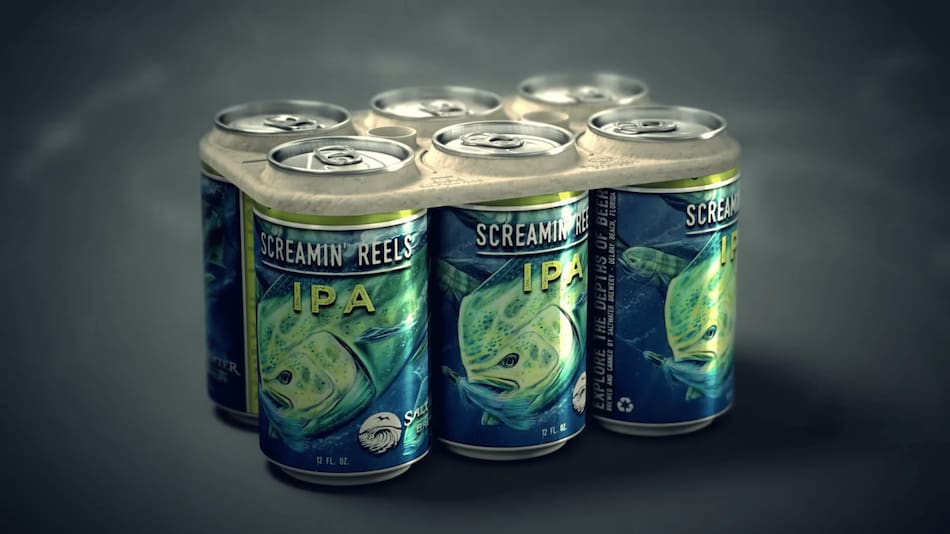 La empresa Saltwater Brewery creó los "Eco Six Pack Rings". Foto: Saltwater Brewery