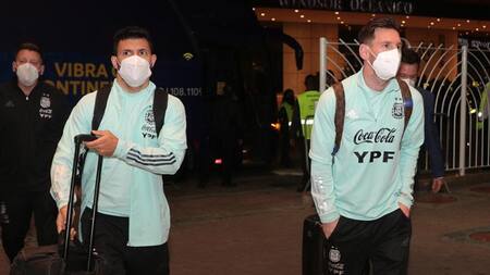 Selección Argentina, fútbol, llegada, Lionel Messi, Kun Aguero, NA
