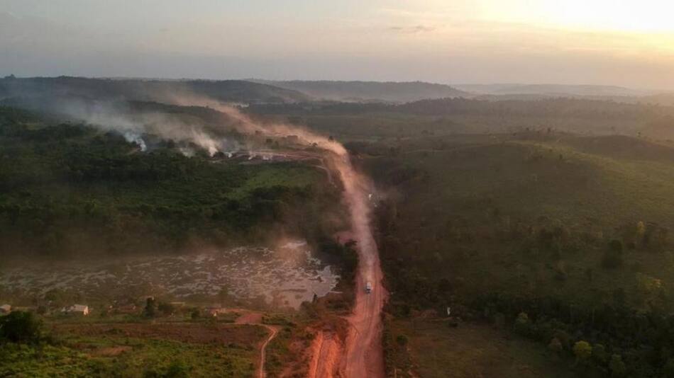 Devastación amazónica. Foto: Reuters