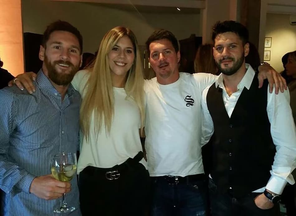 Lionel, María Sol y el resto de los hermanos Messi.