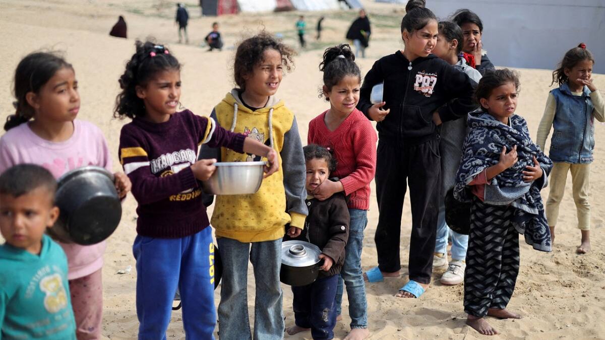 Hambruna en Gaza. Foto: Reuters