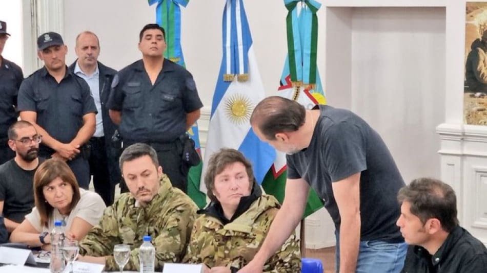 Javier Milei llegó a Bahía Blanca. Foto: NA