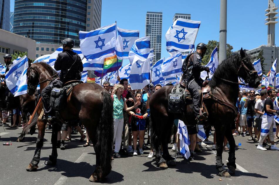 Manifestaciones e incidentes en Israel. Foto: Reuters.