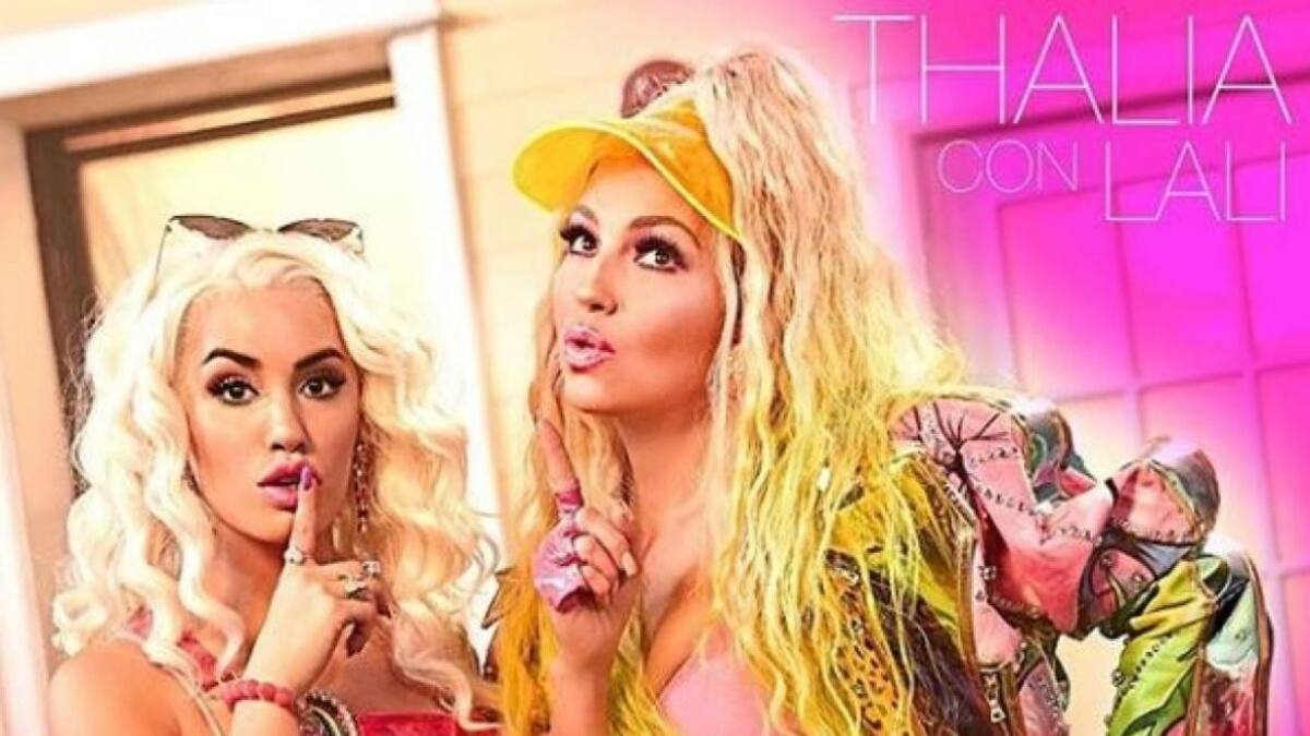Thalía y Lali Espósito en "Lindo pero bruto"