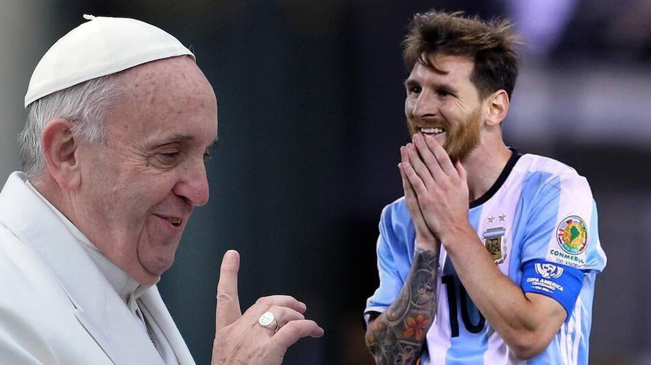 Papa Francisco - Lionel Messi - Mundial Rusia 2018 - Selección Argentina