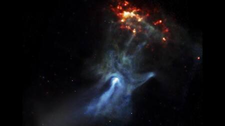 "La mano de Dios" cósmica. Foto: NASA.