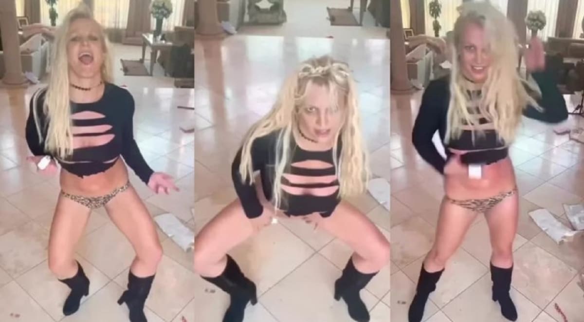 Polémico baile de Britney Spears. Foto: captura.