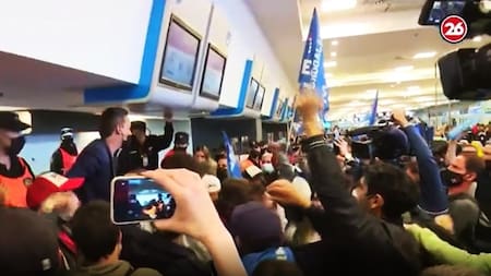 Aeroparque Jorge Newbery, conflicto de trabajadores de LATAM, CANAL 26