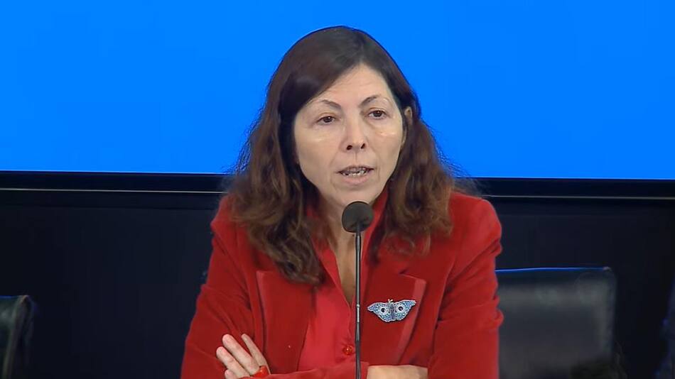 Silvina Batakis, Ministra de Economía, Gobierno, conferencia, foto captura video