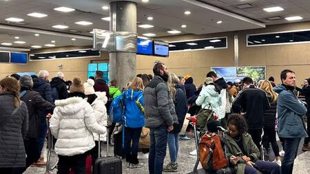 Vuelos demorados en Aeroparque.