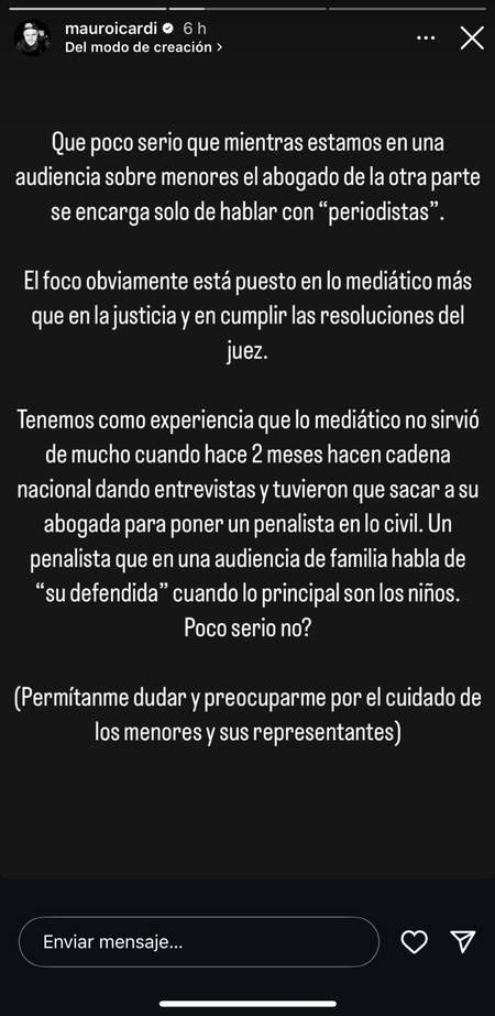 Las historias de Instagram de Mauro Icardi. Foto Instagram