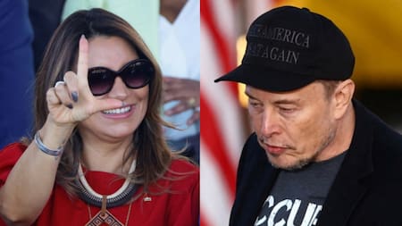 Elon Musk vs. la esposa de Lula Da Silva. Fotos: Reuters