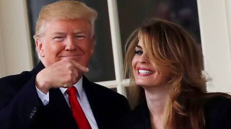 Donald Trump y Hope Hicks. Foto: Reuters.