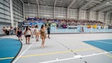 Moreno: Mariel Fernández inauguró un microestadio y una pileta con olas en el Polideportivo “Diego Armando Maradona”