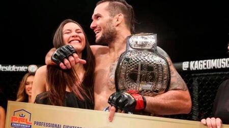 Emiliano Sordi, campeón de MMA