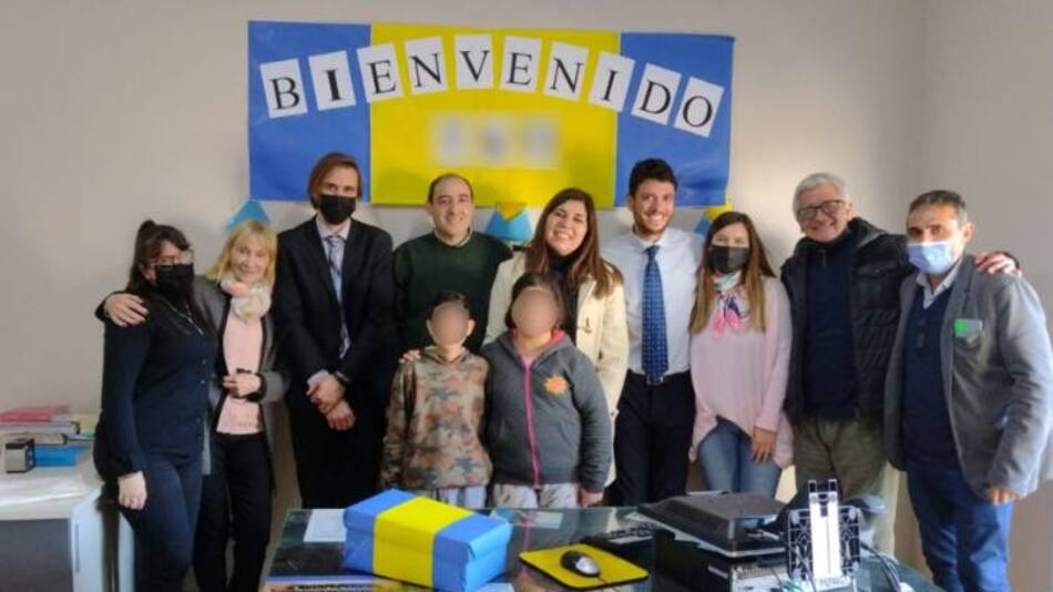 Ambientación de un juez para la adopción de un chico. Foto: NA.