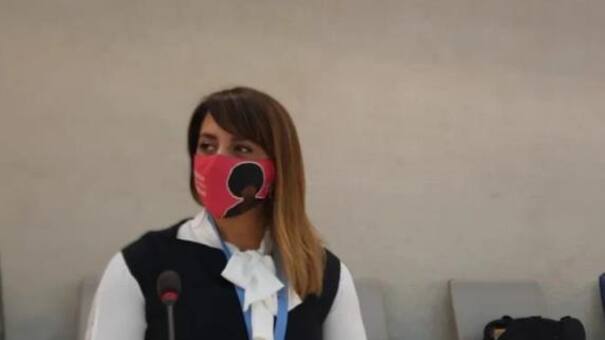 Victoria Donda en la ONU: viajó a Suiza para hablar ante un auditorio vacío