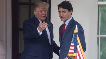 Donald Trump se reunió con Justin Trudeau. Foto: archivo NA