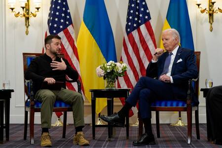 Joe Biden y Volodimir Zelenski. Foto: Reuters