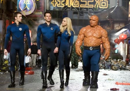 "Los cuatro fantasticos" de 2005. Foto: X