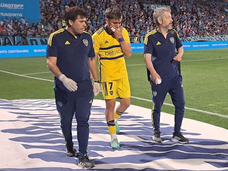 La lesión de Exequiel Zeballos. Foto: Twitter.