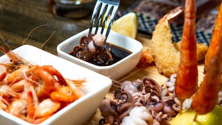 Picada de mariscos. Foto: Freepik