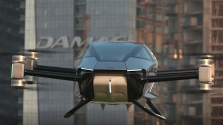 Auto volador de Xpeng llamado eVTOL. Foto: Reuters.