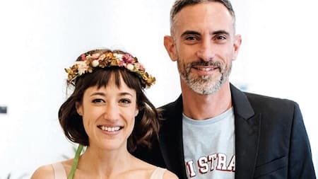 Camila Salazar y su pareja