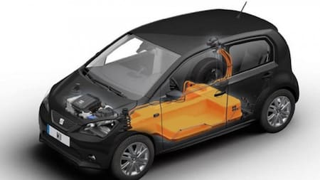 Batería de auto eléctrico. Foto: NA.