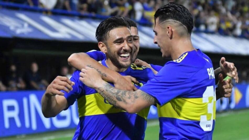 Eduardo Salvio y Cristian Pavón, Boca. Foto: NA.