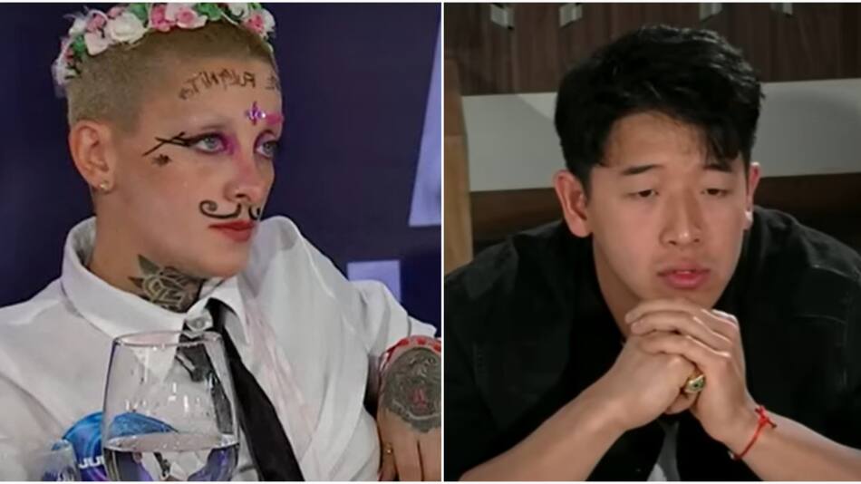 Furia y el Chino de Gran Hermano. Fotos: captura Telefe.