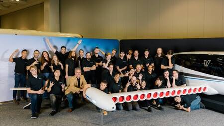 Presentación del Whisper Jetliner. Foto: X/ @WhisperAero