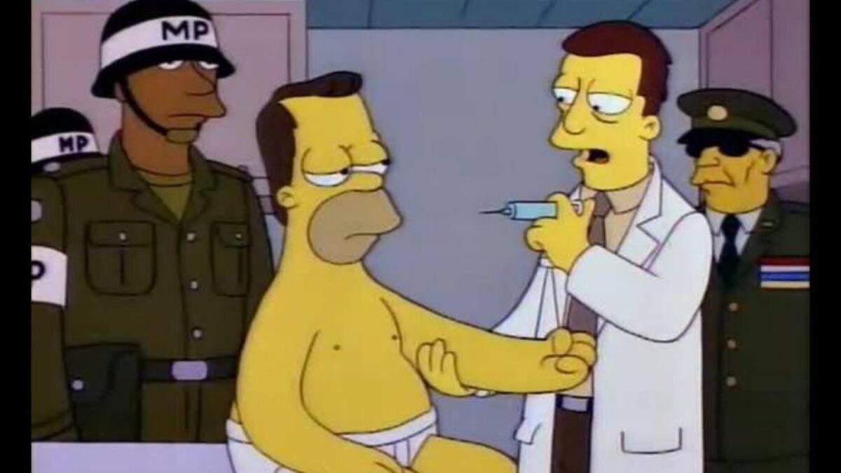 Simpson vacunados
