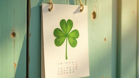 Calendario de la suerte. Foto: IA Freepik