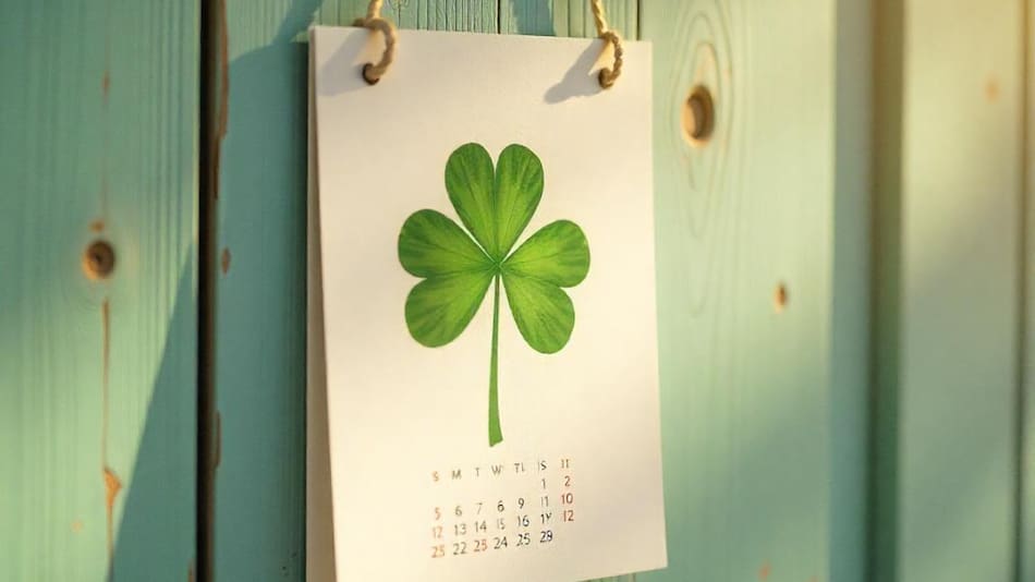 Calendario de la suerte. Foto: IA Freepik